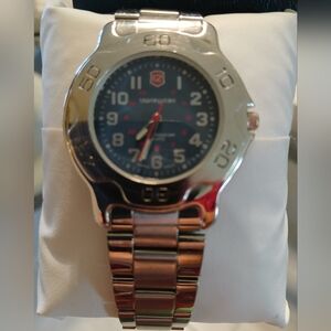 BLOOMINGDALES Stainless Steel RARE VINTAGE  Sports Watch with Black Dial